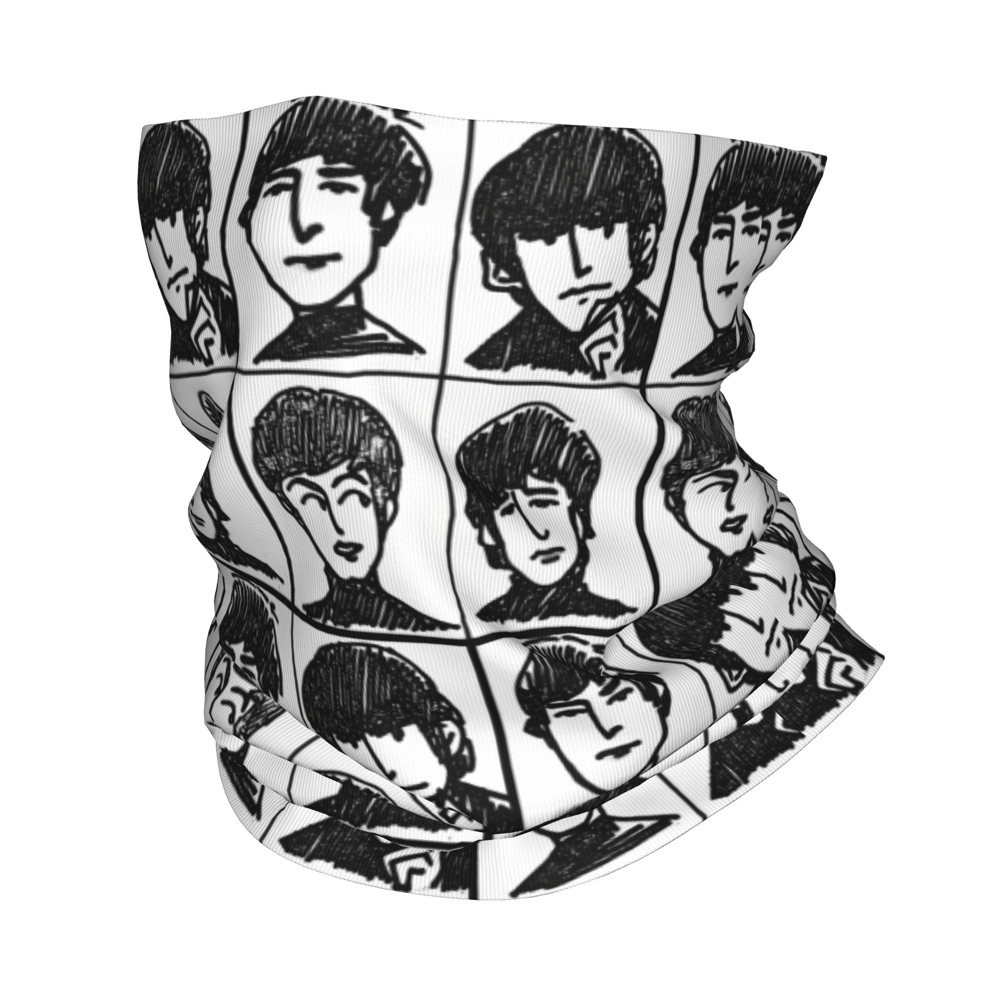 Neck Gaiter Fleece - Bandana Leher Musim Dingin The Beatles