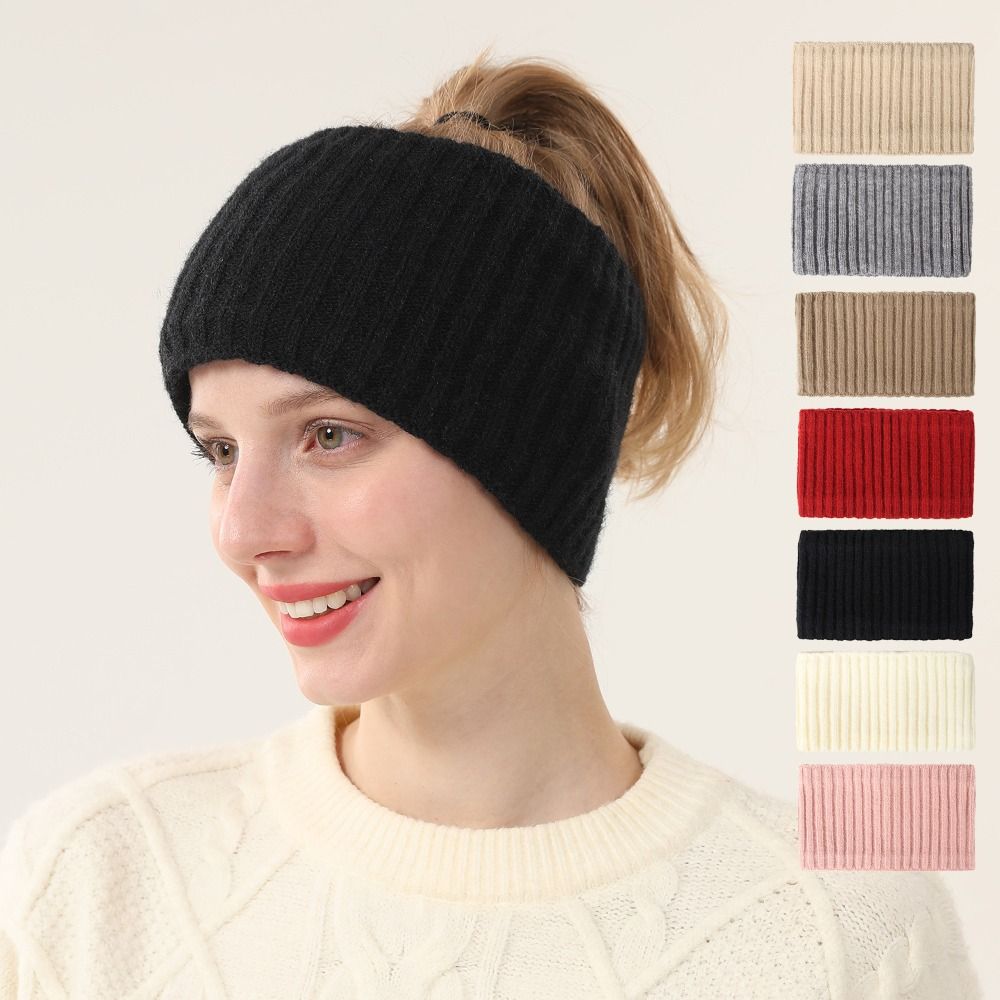 Winter Headband Fleece - Bando Rajut Lucu Penghangat Telinga Berlapis