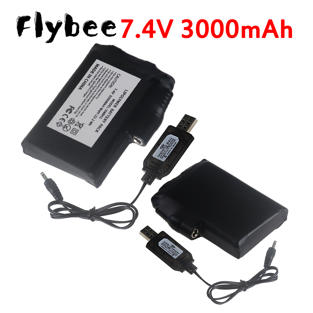 Heated Vest Battery - Baterai Li-Polymer 7.4V 3000mah untuk Sarung