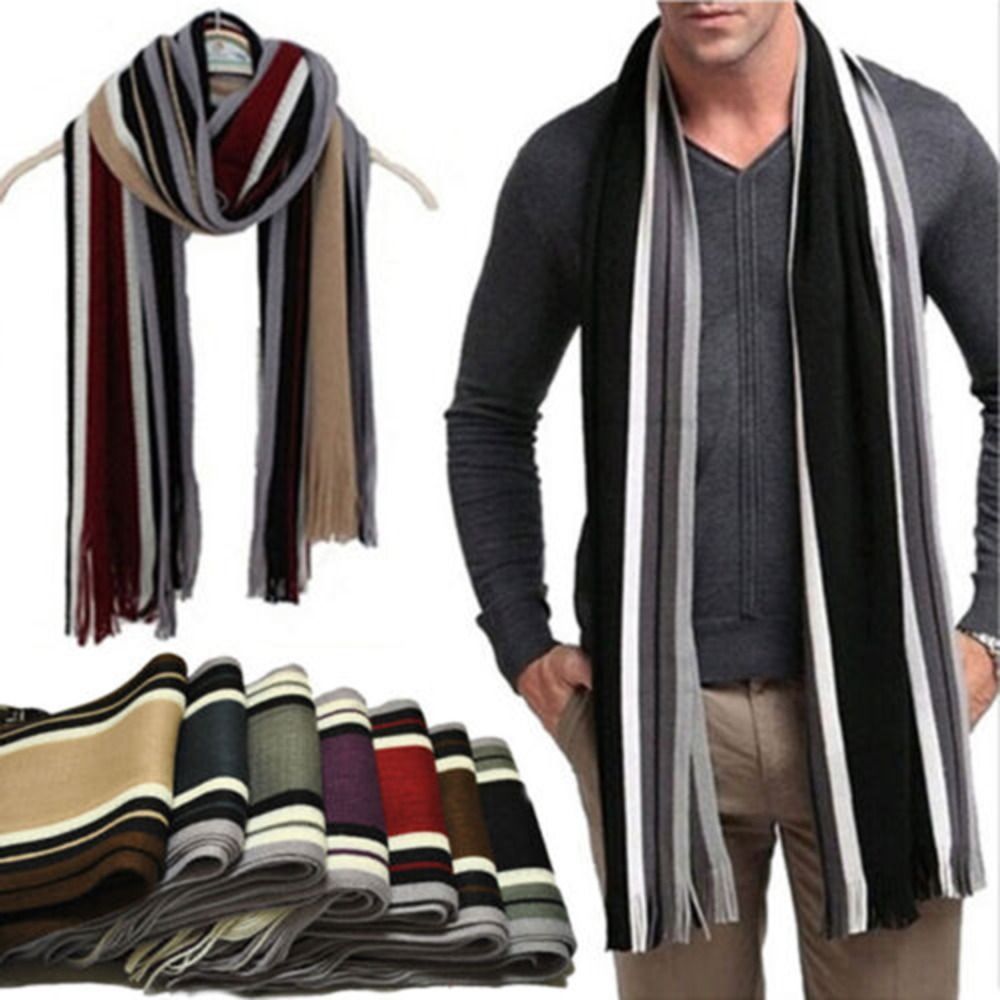 Syal pria kasmir, syal panjang - Wool Scarf Men ulasan dan harga