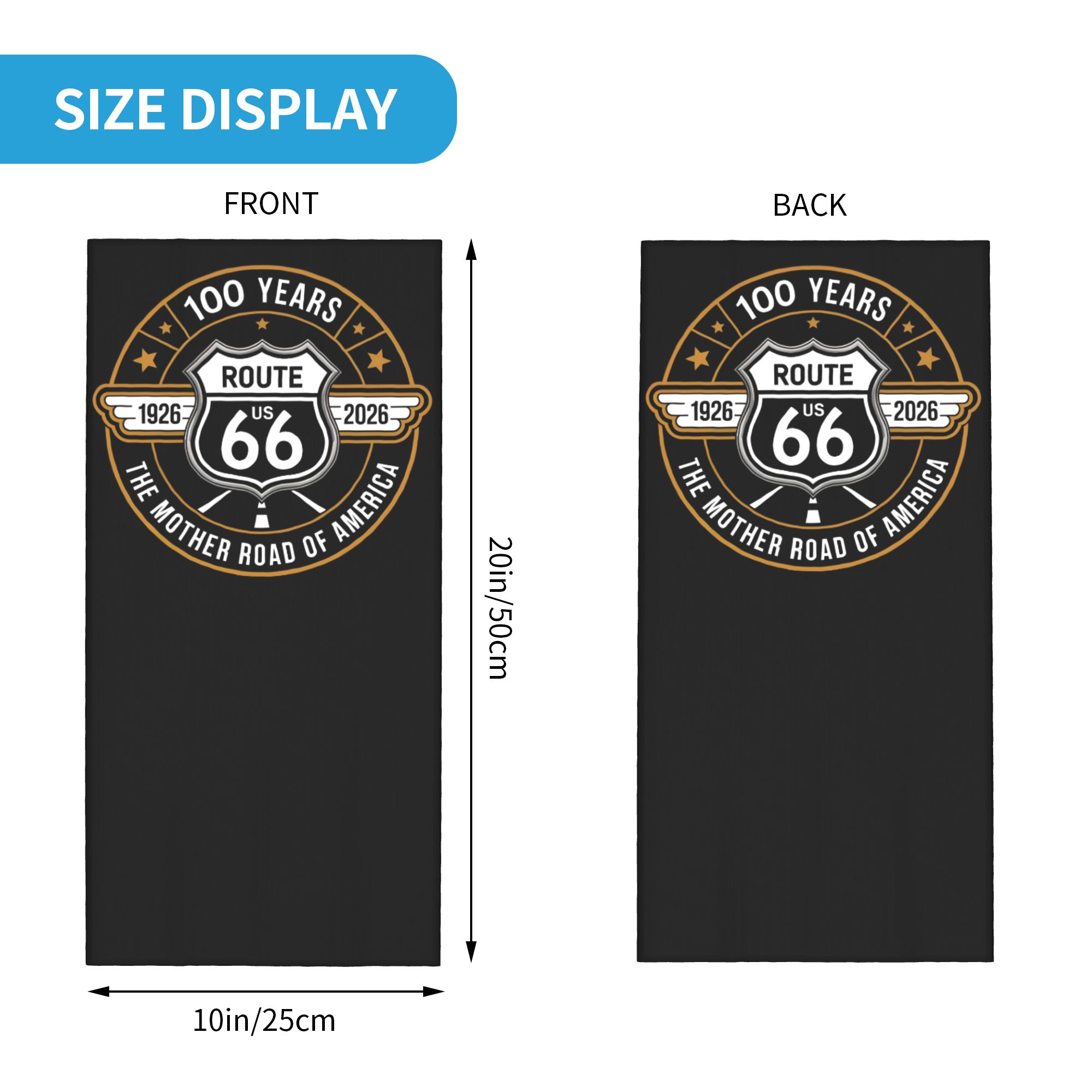 Custom Route 66 Bandana Pengha - Neck Gaiter Fleece ulasan dan harga