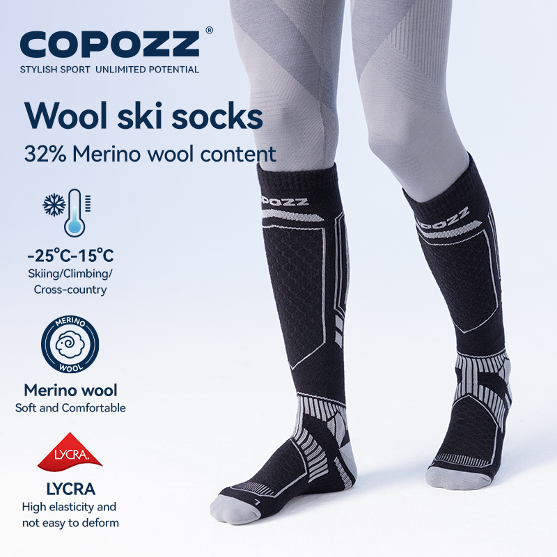 COPOZZ Kaus Kaki Ski Musim Din - Thermal Sock Wool ulasan dan harga