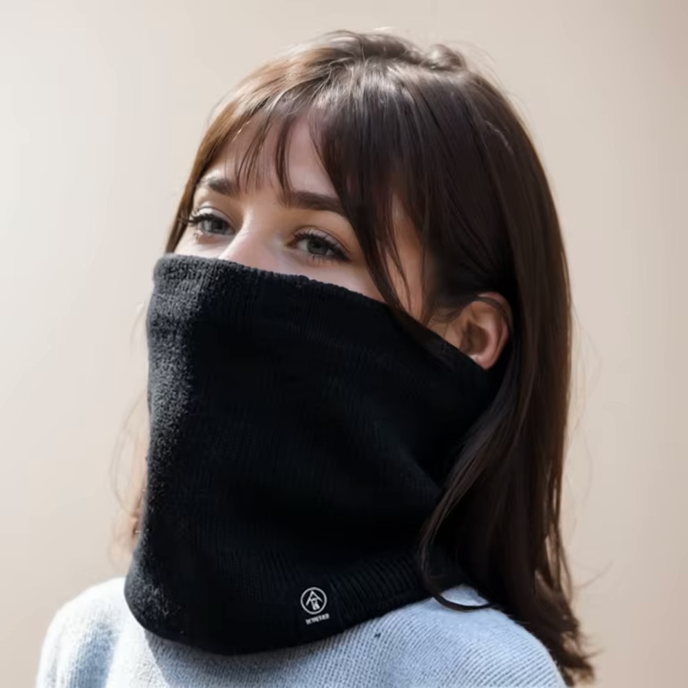 Penutup Leher Rajutan Tebal Be - Neck Gaiter Fleece ulasan dan harga
